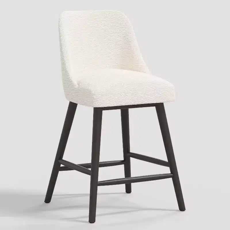27 Geller Counter Height Barstool with Footrest Sheepskin Natural - Threshold™