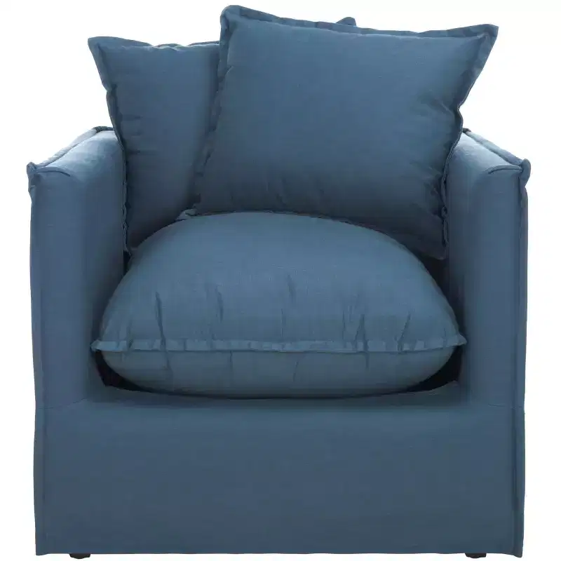 Joey Arm Chair - MCR4651A - Blue - Safavieh