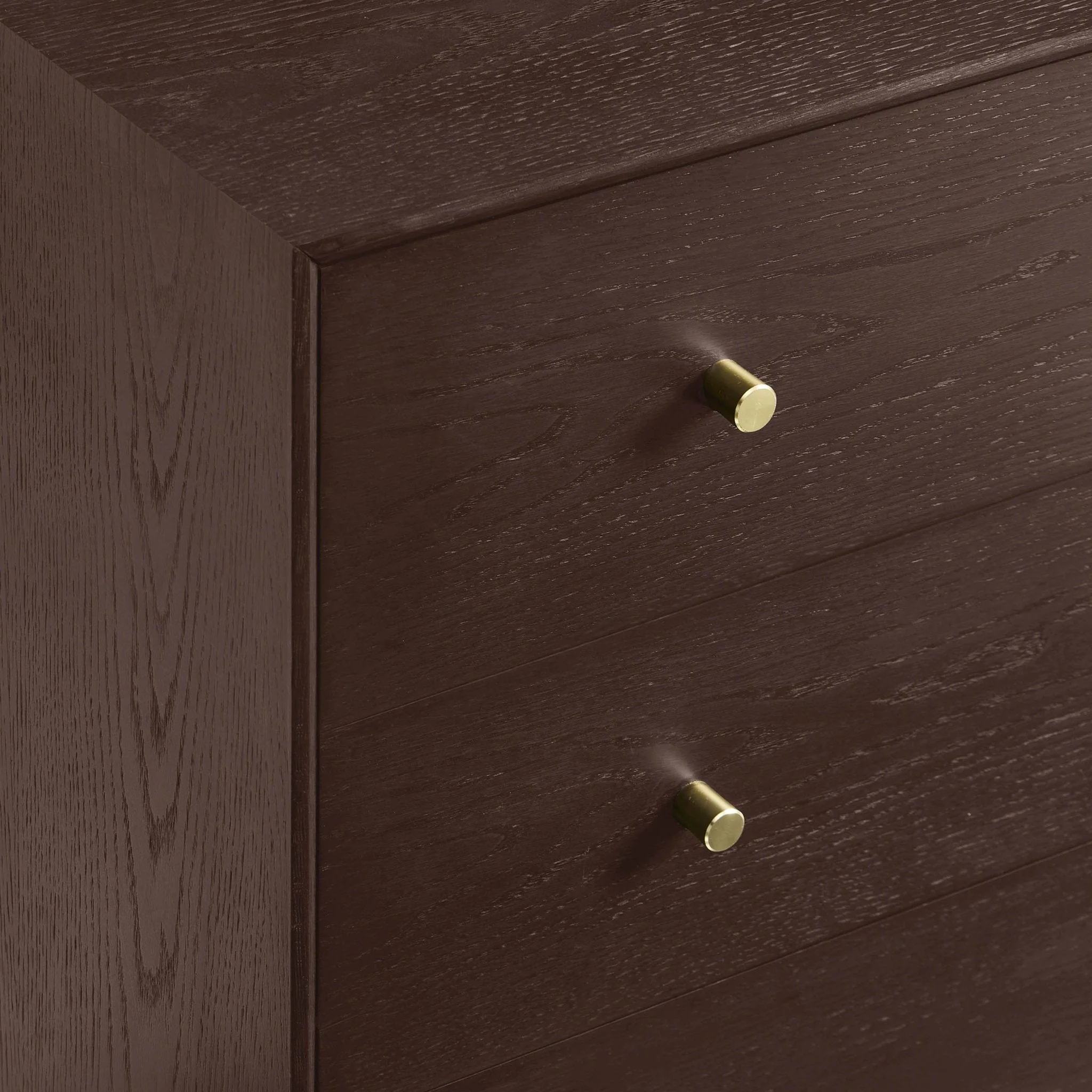 Oak 3 Drawer Chest - Walnut