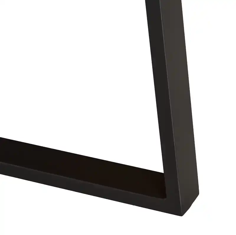 Oskar Dining Table, Acacia Wood & Metal, 79W - Natural & Black