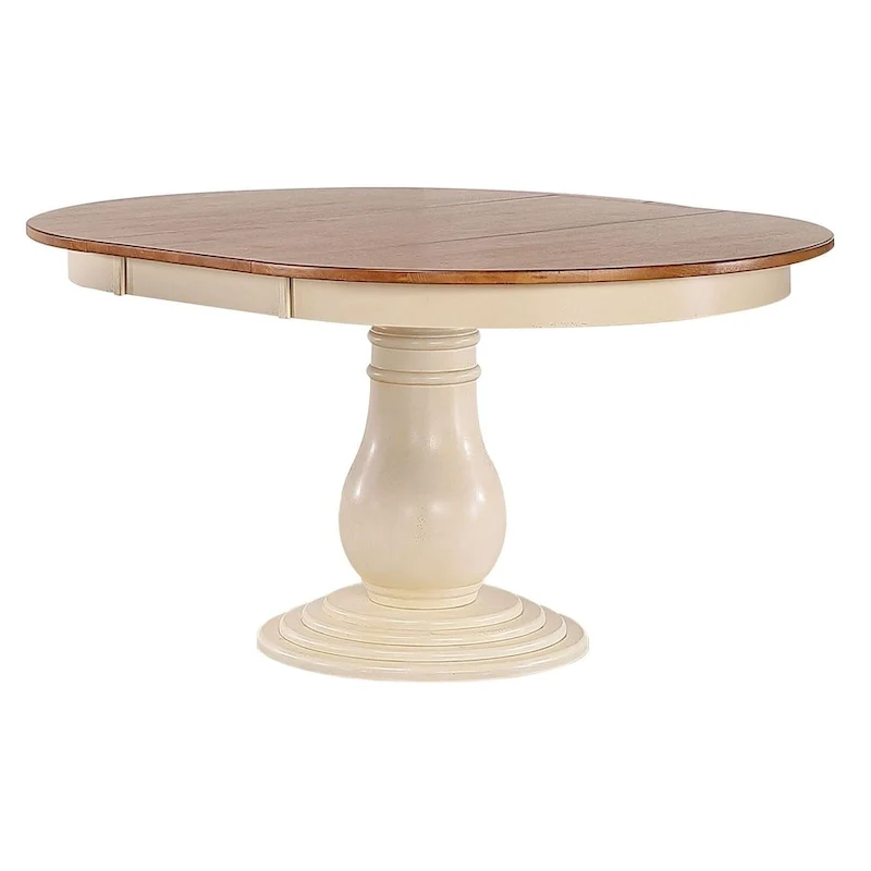Antiqued Caramel Biscotti Napoleon Back 7-Piece Bella Dining Set