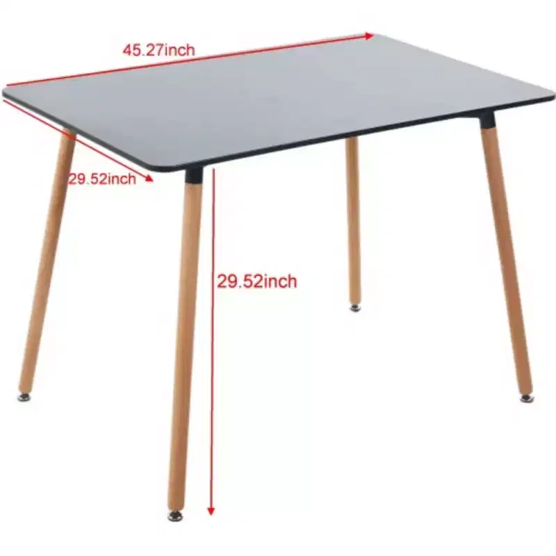 Multipurpose Table: Dining and Office Use, Versatile Wood Design