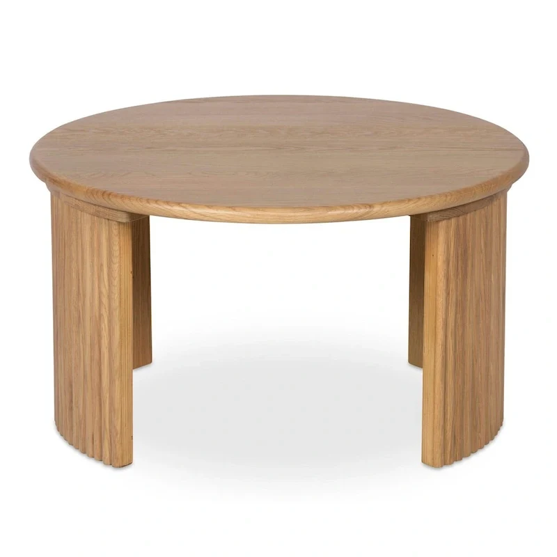 NADAAL STUDIOS Pence, Small Oval Coffee Table, Dark Brown