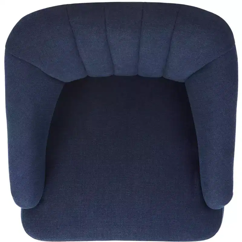 White Upholstered Accent Chair – Solid Wood Frame, 275 lbs Capacity