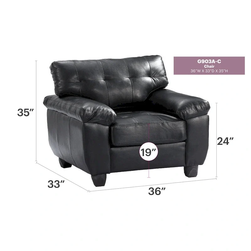 Gallant Upholstered Accent Chair - 36L x 33W x 35H