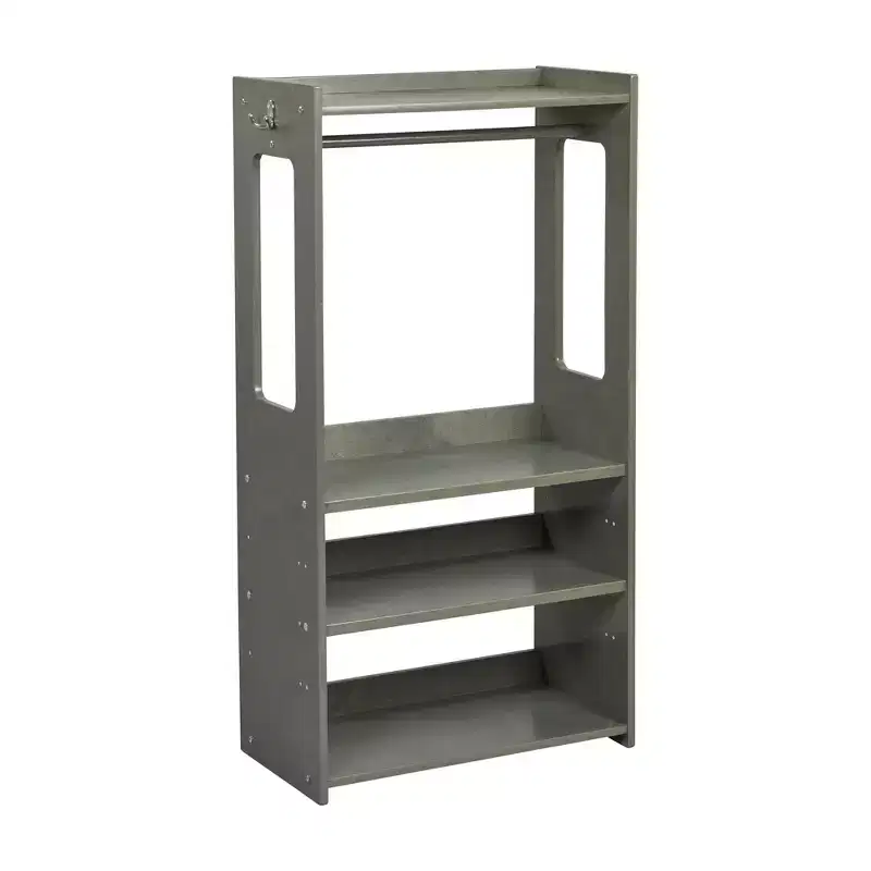 ECR4Kids TrendiTot Kids Clothing Rack with Adjustable Shelves, Toddler Wardrobe