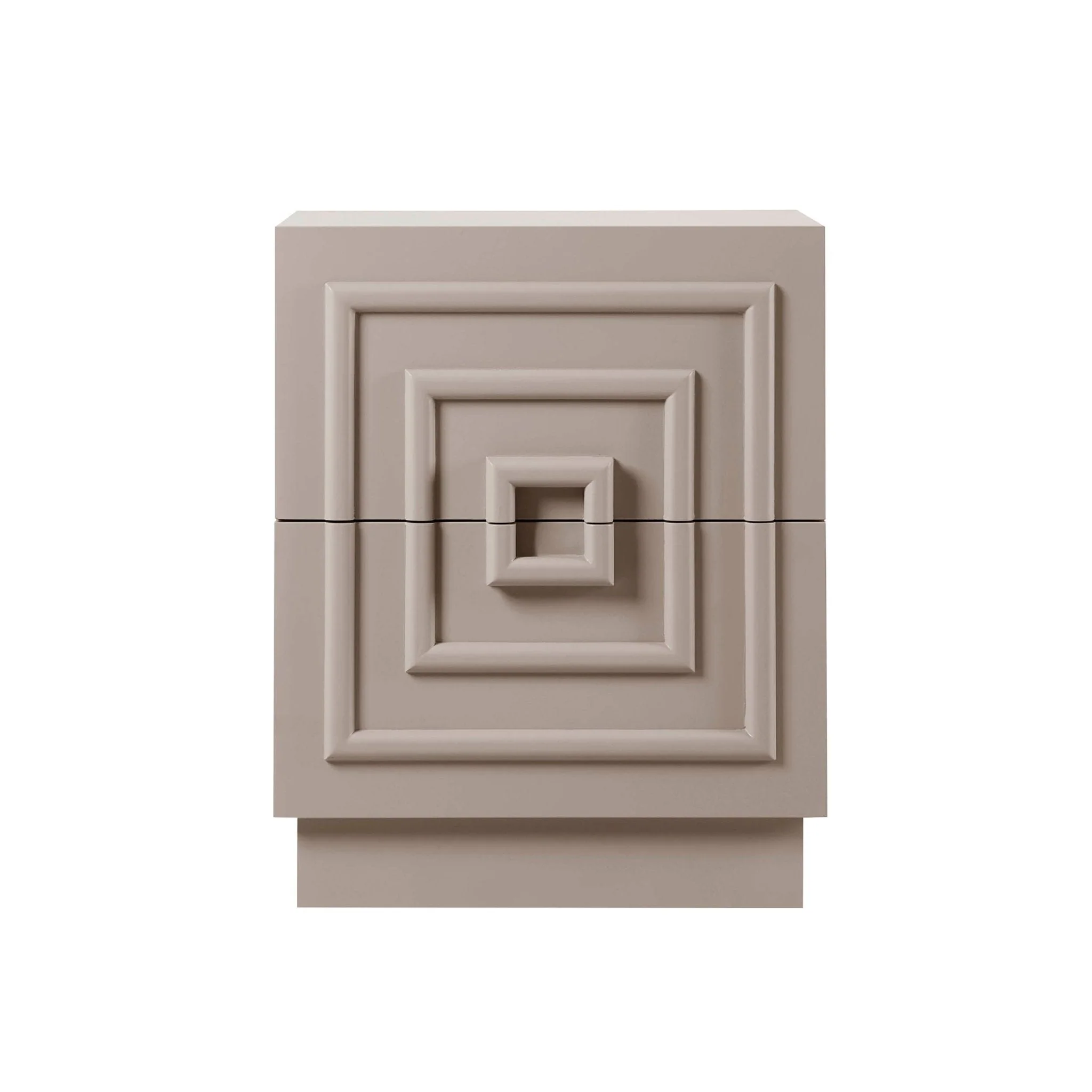 2 Drawer Bedside Table - Taupe