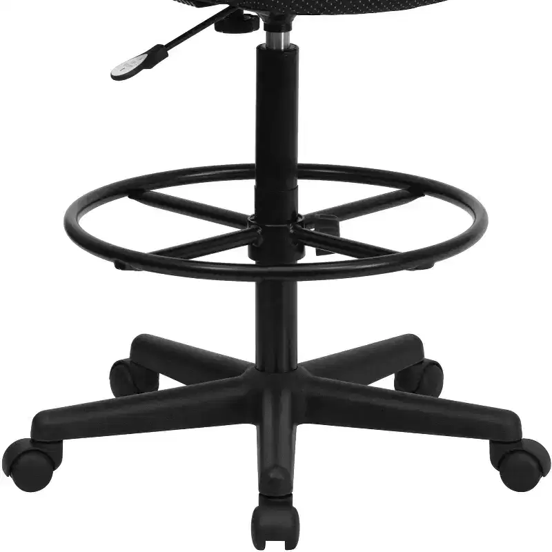 Adjustable Drafting Chair – Two Cylinder Heights, Mid-Back, Upholstered, 250 lb Capacity