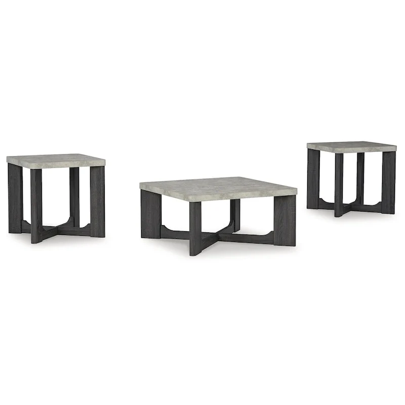 3-Piece Coffee Table and End Table Set - 35W x 35D x 17H