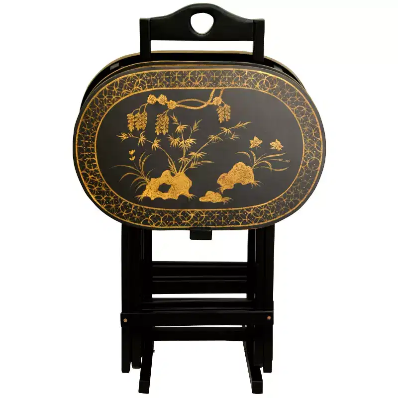 Rosewood TV Tray Set - Oriental Furniture