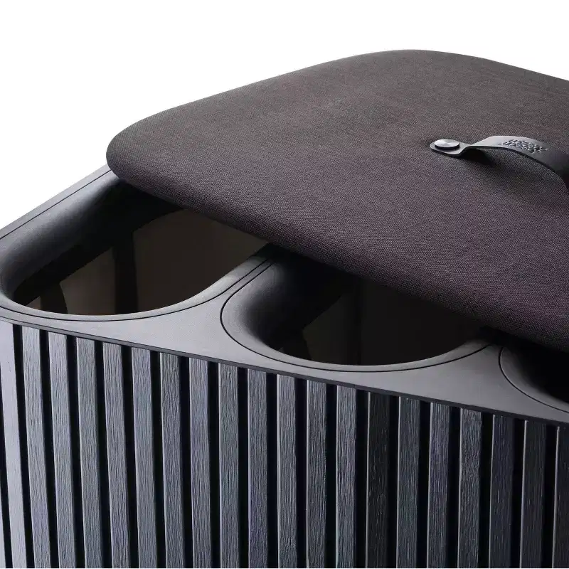 Joseph Joseph Tota Trio Luxe 90L Bamboo Laundry Separation Basket - Carbon Black