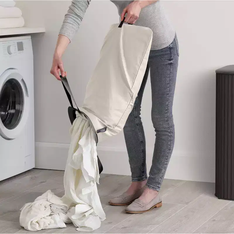 Joseph Joseph Tota Trio Luxe 90L Bamboo Laundry Separation Basket - Carbon Black
