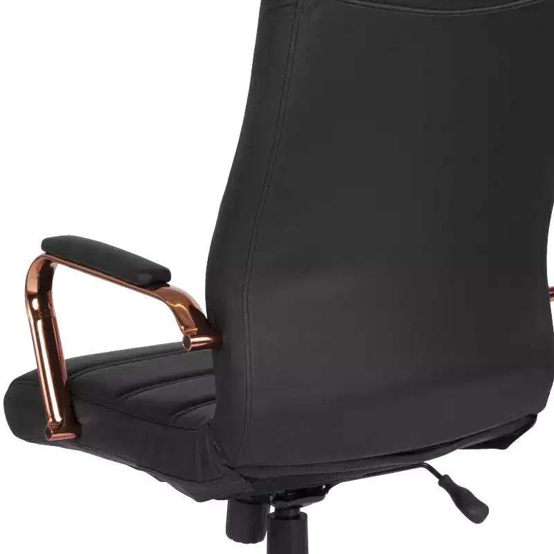 Flash Furniture High Back Executive Swivel Office Chair with Metal Frame and Arms