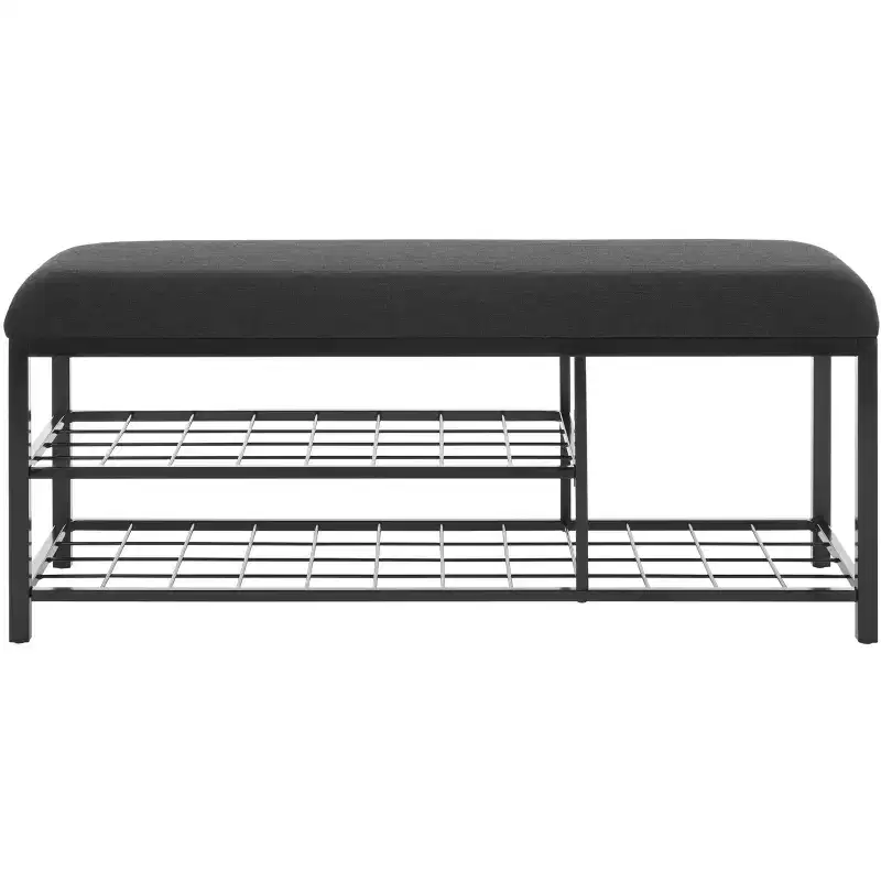 Milligan Open Shelf Bench With Cushion - BCH5003 - Safavieh