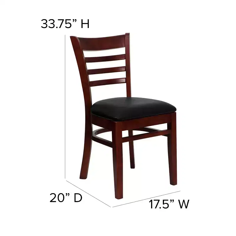 Flash Furniture Ladder Back Wooden Restaurant Chair