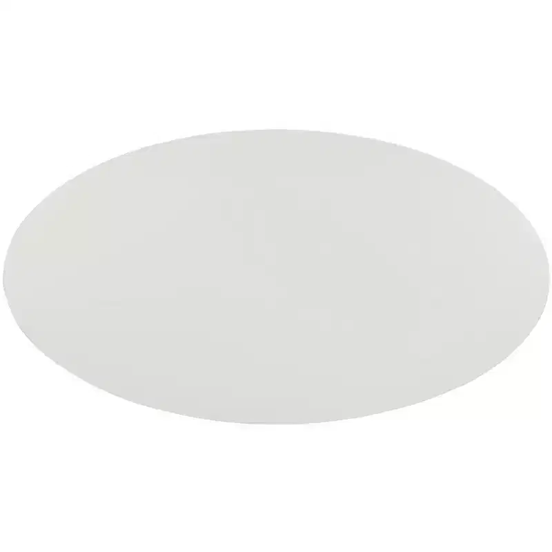 Woodruff Oval Coffee Table - White/Oak