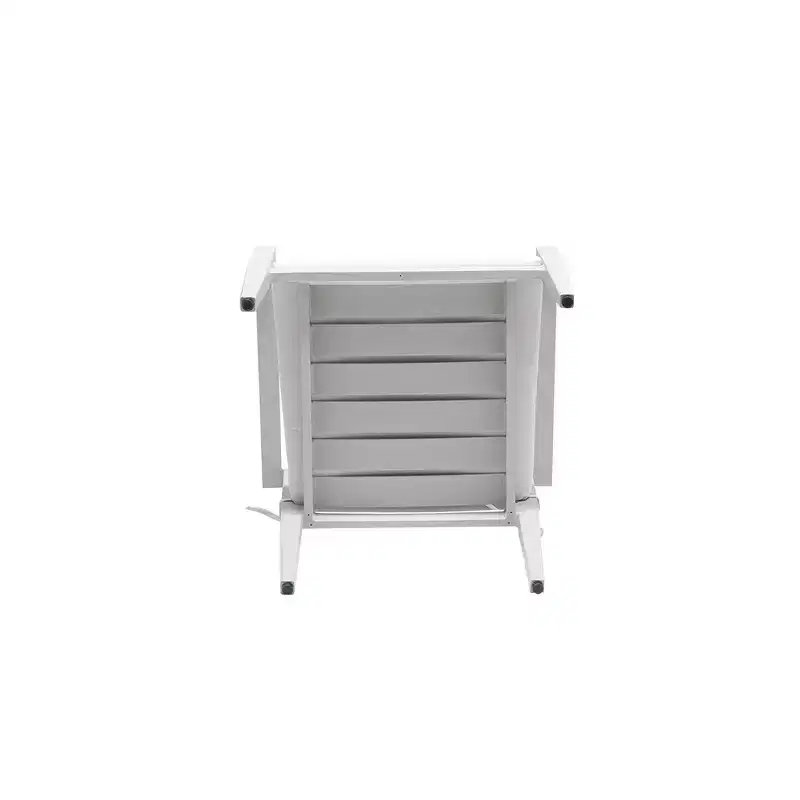 4-Piece Dining Chair Set, Outdoor Patio Aluminum Dining Stools, Tapered Leg Design, Suitable for Courtyards, Balconies, and Gardens