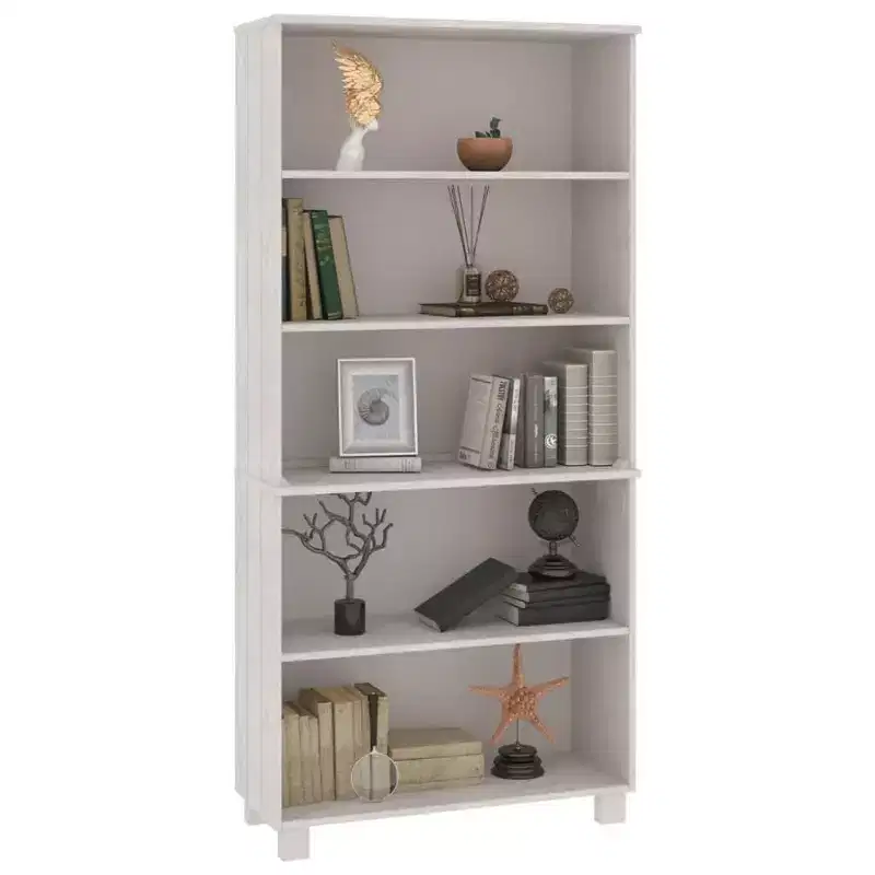 vidaXL Highboard Set of 2 Solid pine wood, MDF Large Highboard