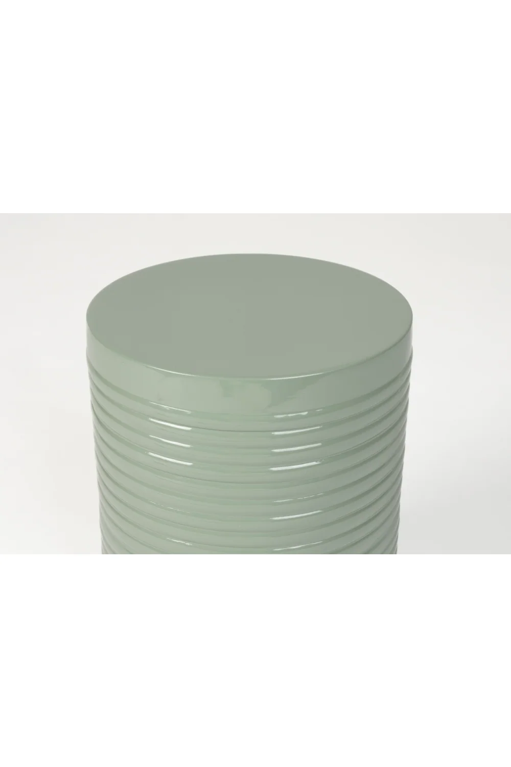 Green Iron Side Table