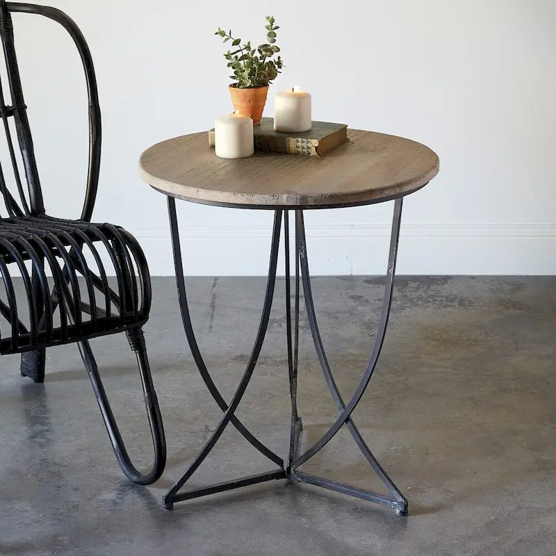 Arabesque Side Table - 20 dia. x 24H