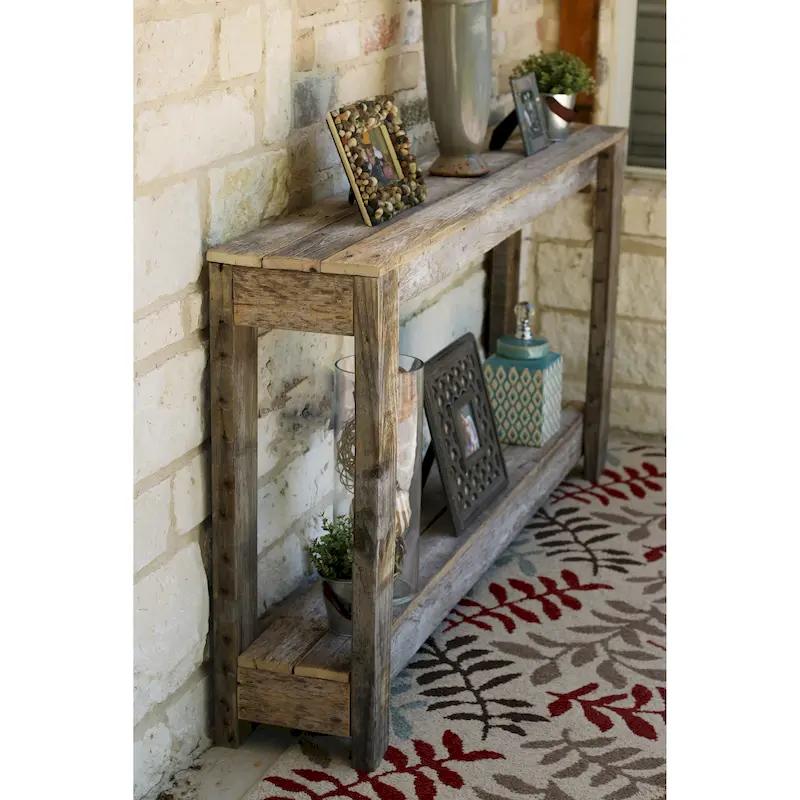 Reclaimed Wood Sofa Console Table