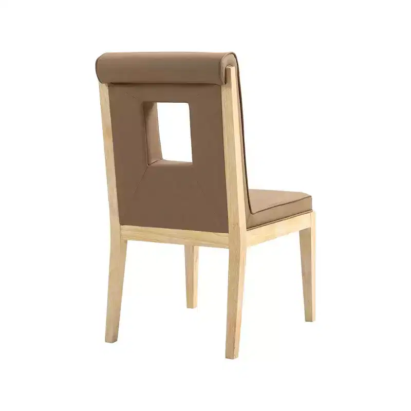 Meridian Furniture,Gwendolyn Vegan Leather Dining Side Chair, Set of 2