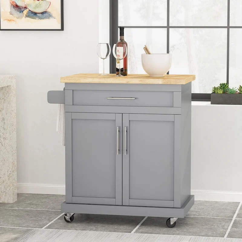 Indoor Kitchen Cart with Wheels