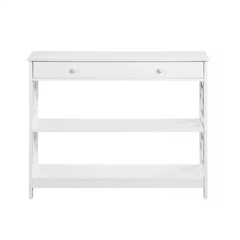 Town Square 1 Drawer Console Table with Shelves - Breighton Home