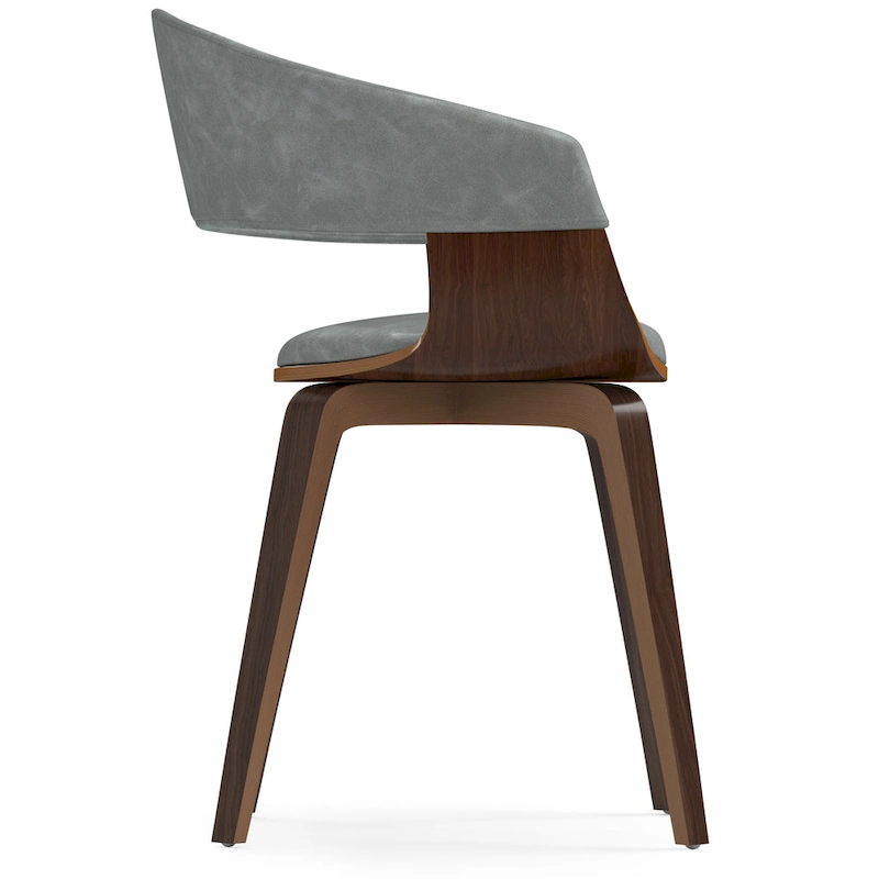 WYNDENHALL Calinda Mid Century Modern Bentwood Single Dining Chair - 20.5w x 21.7d x 30.9h