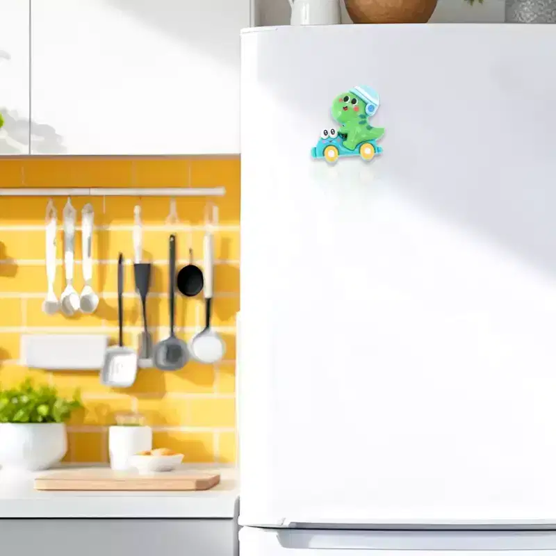 Unique Bargains Decorative Magnets Magnetic Fridge Irregular Shape Yellow 1 Pc