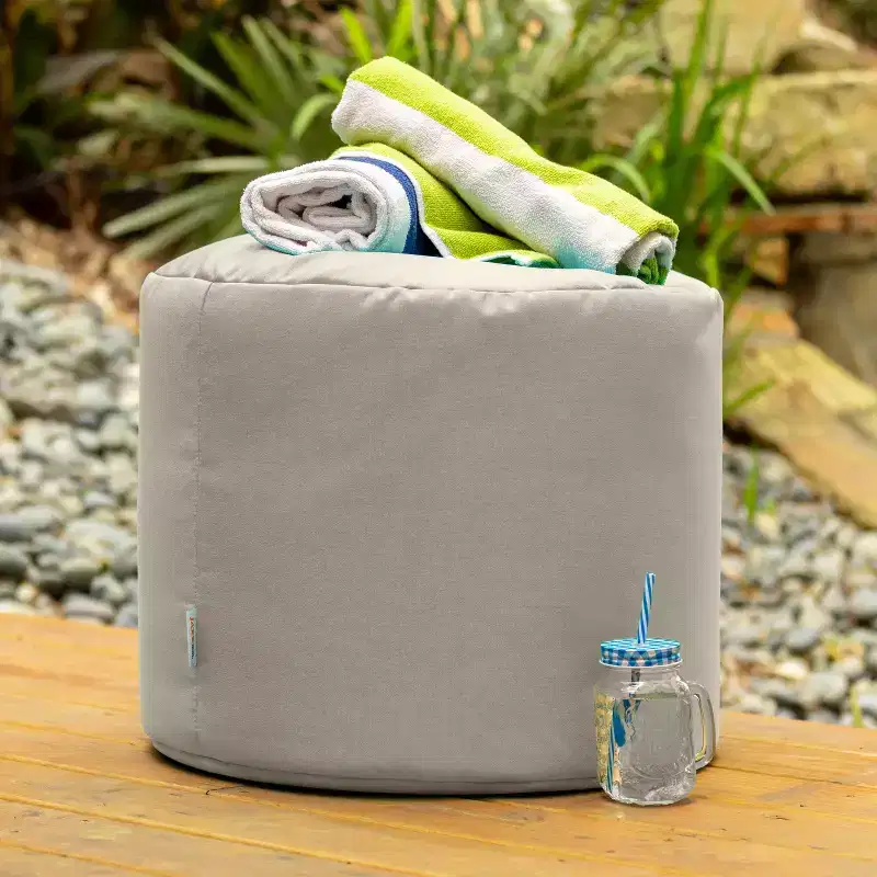 Spring Indoor / Outdoor Bean Bag Pouf Ottoman