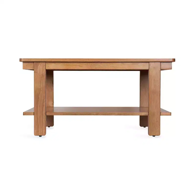 Wood Two-Tier Coffee Table 36''W x 20''D x 18.5''H