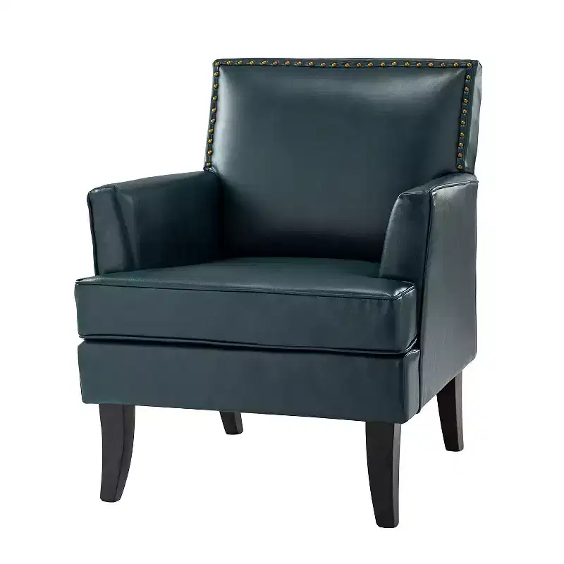 Wooden Upholstered Accent Chair Celadon Armchair| ART OF LIVING DESIGNS