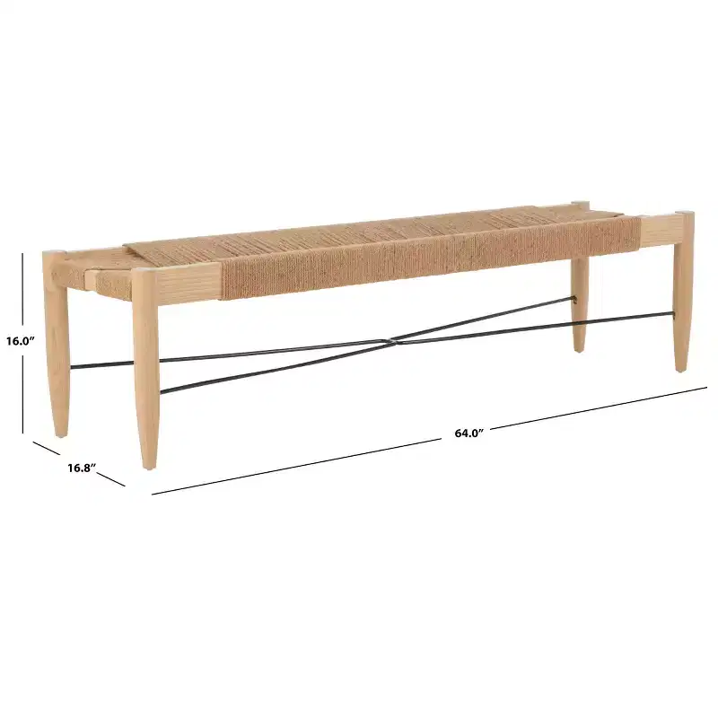 Arcana Jute Bench - BCH1002 - Safavieh