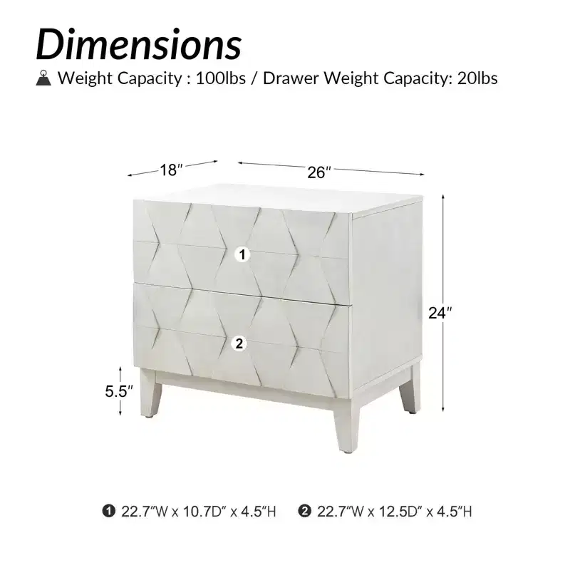 Paddy 2 - Drawer end table| ART OF LIVING DESIGNS