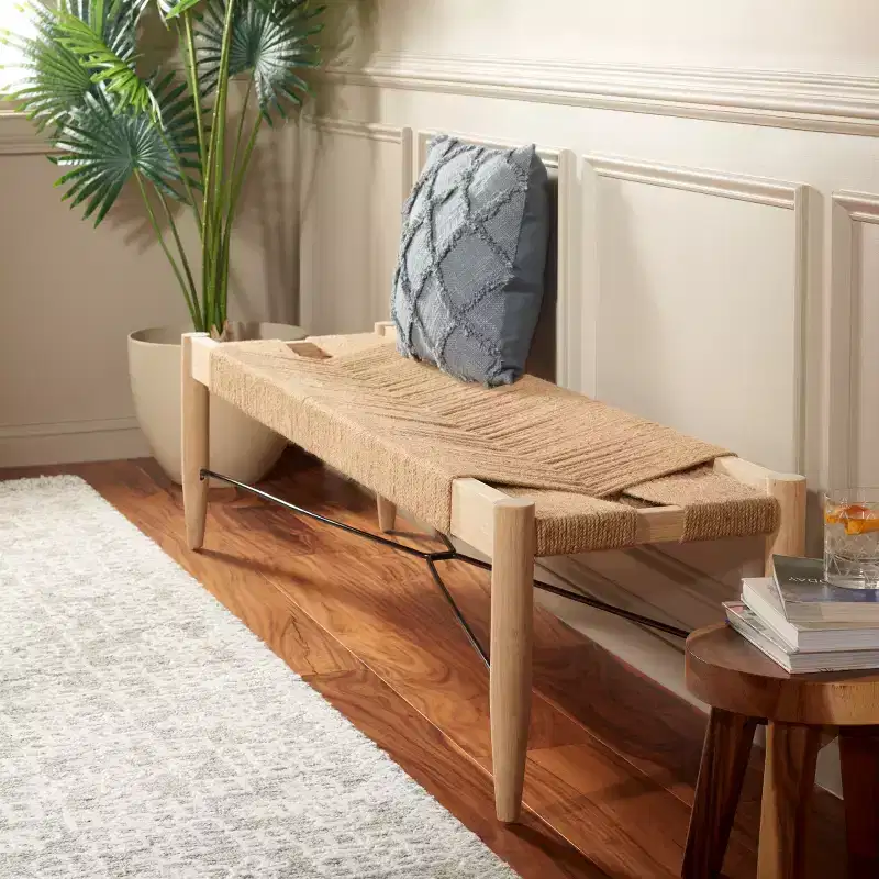 Arcana Jute Bench - BCH1002 - Safavieh