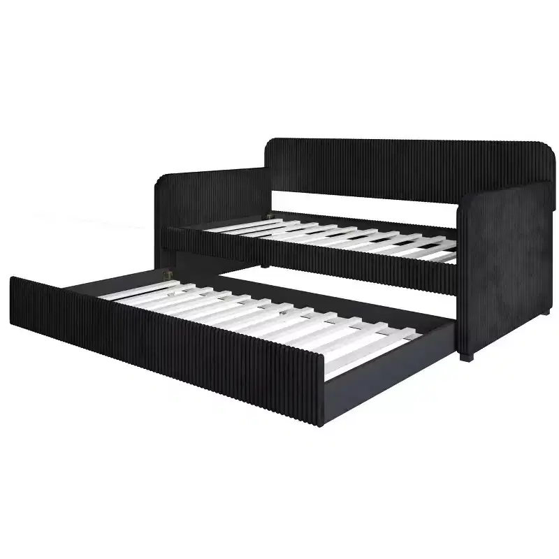 Home Design Melissa Twin Upholstered Daybed with Trundle