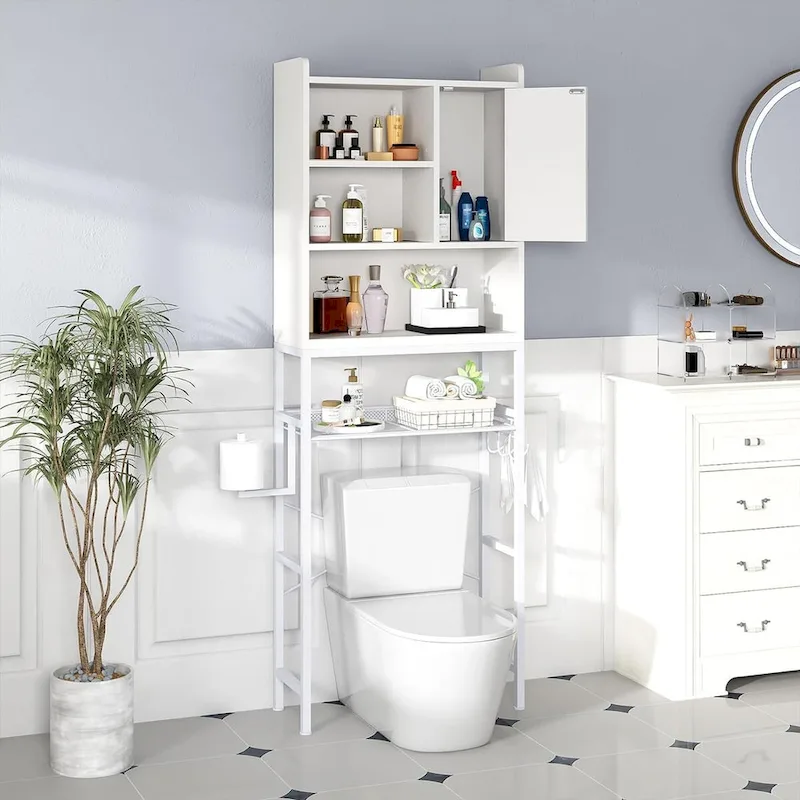Mieres Wooden Bathroom Over The Toilet Storage Cabinet - N/A