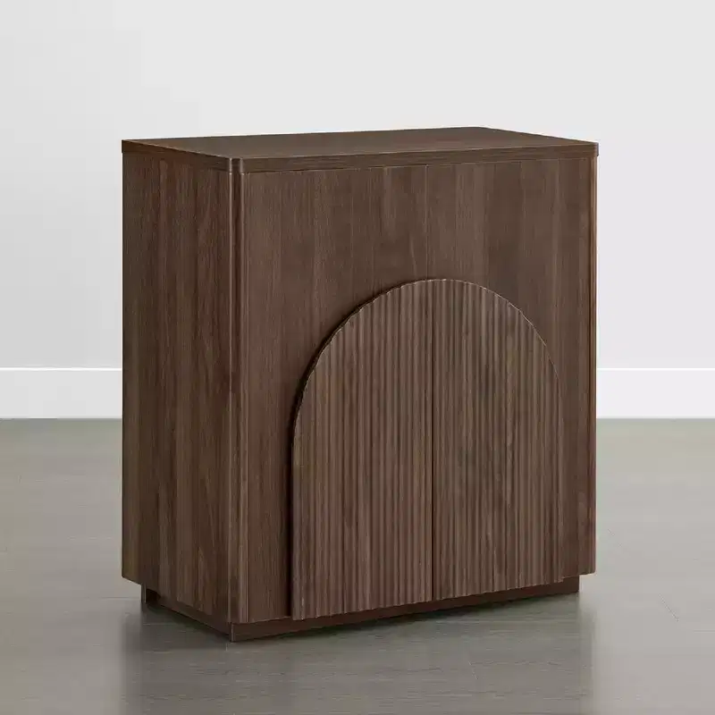 Modern Sideboard Buffet Cabinet with Wave Design