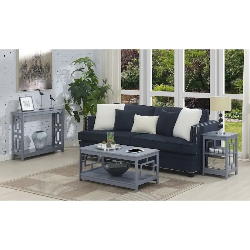 Convenience Concepts Town Square Console Table with Shelf