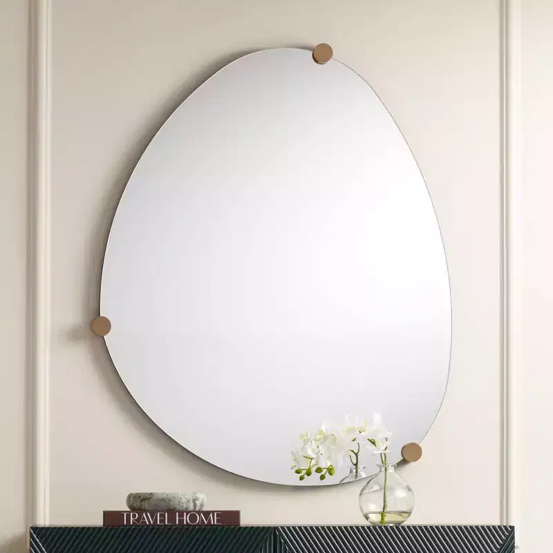 29 x 36 Champagne 3 Knob Wall Mirror