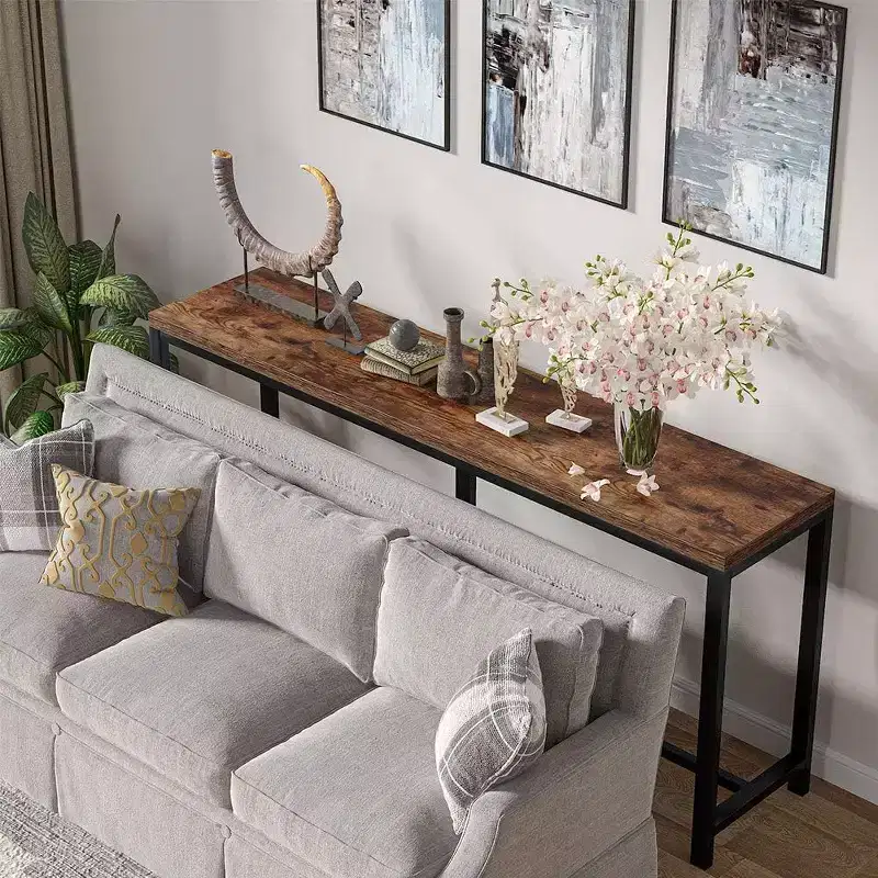 70.9 Sofa Table, Narrow Entryway Table for Living Room
