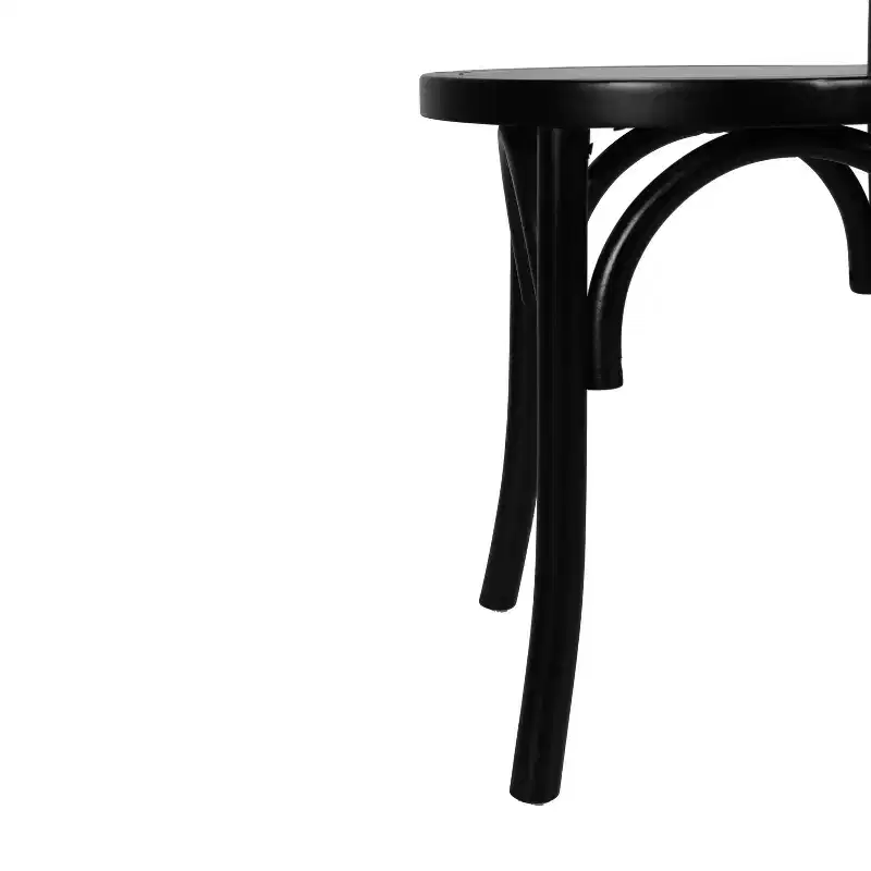 Emma and Oliver Set of 2 Solid Wood Thonet Style Stack Dining Chairs