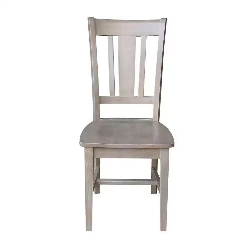 Small Desk with Drawer and Chair Washed Gray/Taupe - International Concepts