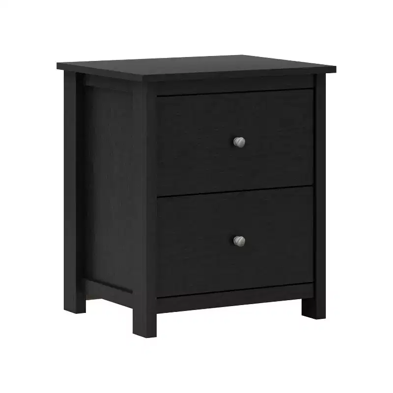 2-Drawer Nightstands Set of 2 with Storage, 18.7W x 15.7D x 21.8H