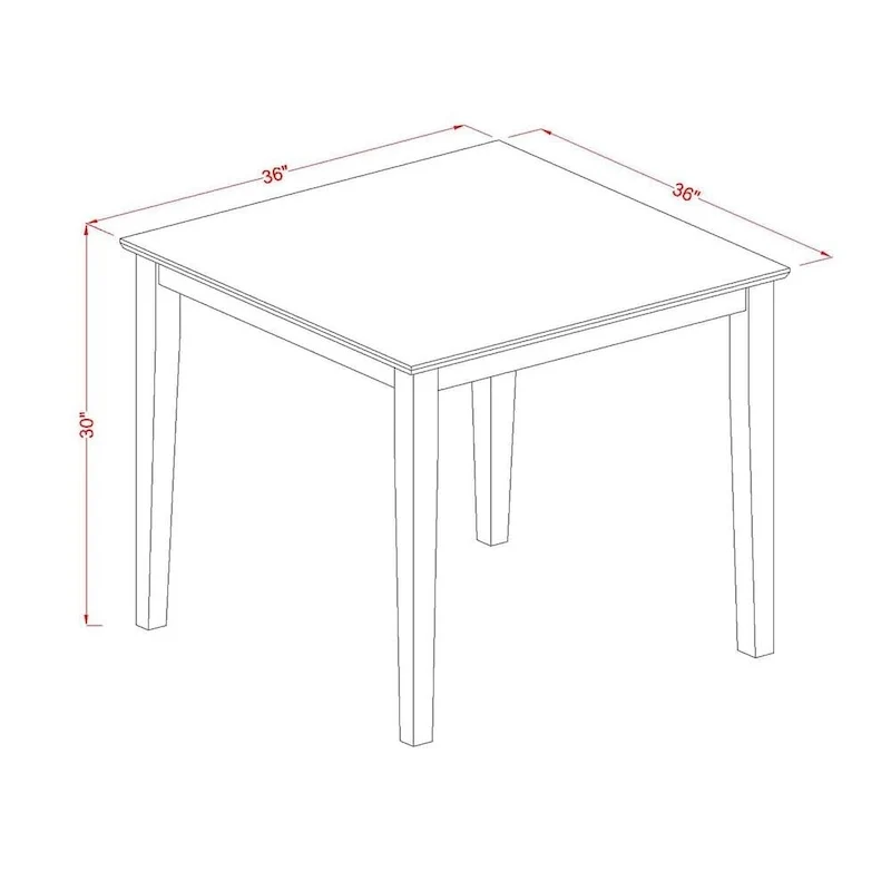 East West Furniture Kitchen Table Set- a Dining Room Table and Kitchen Chairs