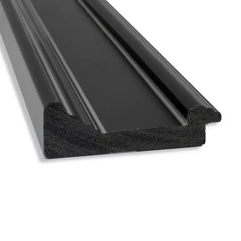 32" x 32" Non-Beveled Ridge Black Bathroom Wall Mirror - Amanti Art