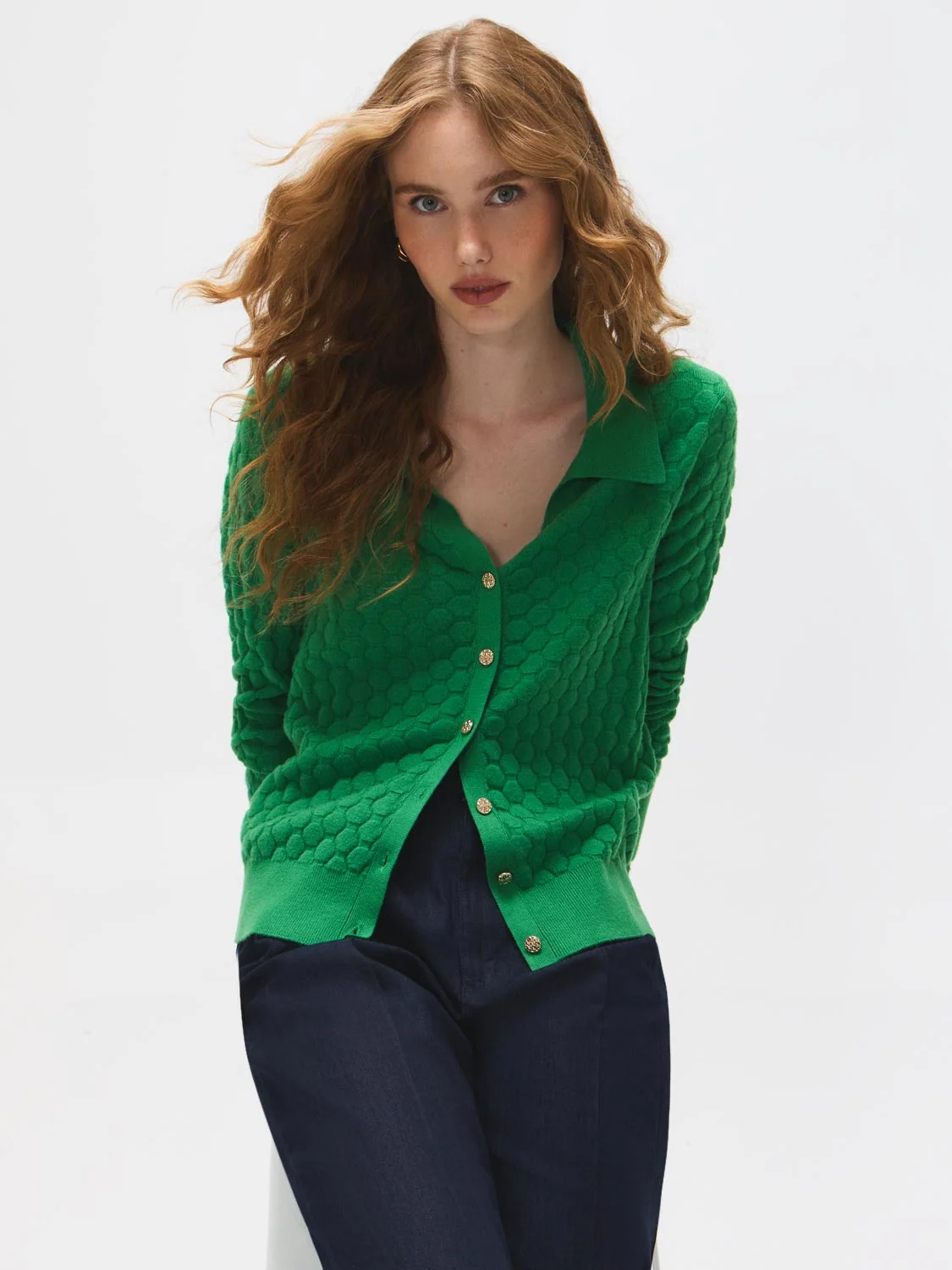 Honeycomb Stitch Cardigan