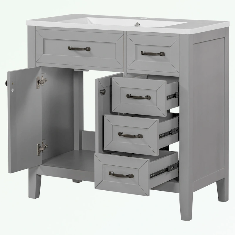 Bathroom Cabinet with Drawers and Sink Combo
