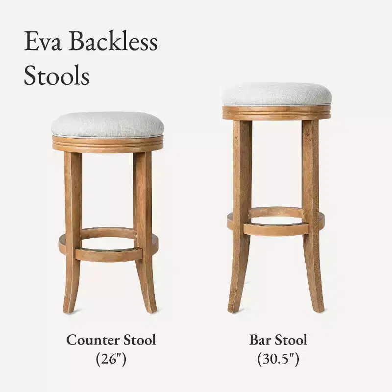 Maven Lane Eva Kitchen Bar Stool with Fabric Upholstery 31